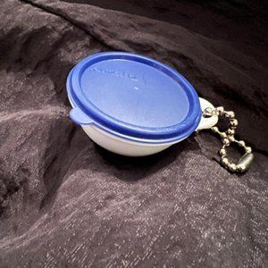 Mini Bowl With Blue Lid Key Chain